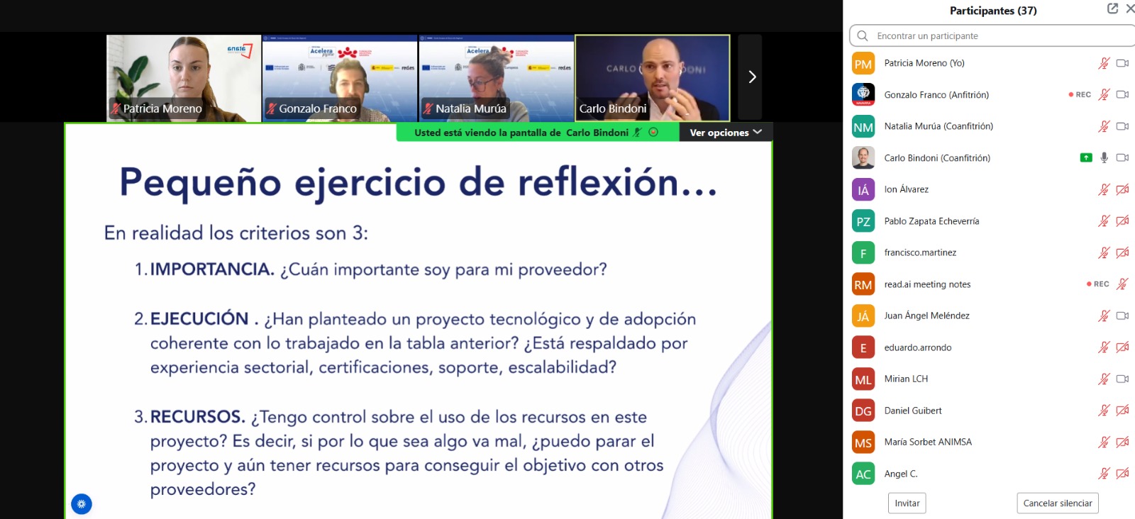 ATANA celebra la primera sesión del ciclo «Los tres pilares para realizar una contratación tecnológica adecuada»