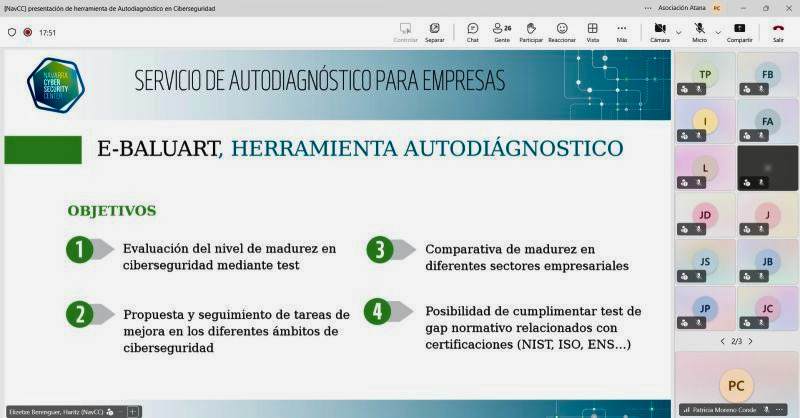 ATANA y Navarra Cybersecurity Center presentan la nueva plataforma de autodiagnóstico en ciberseguridad
